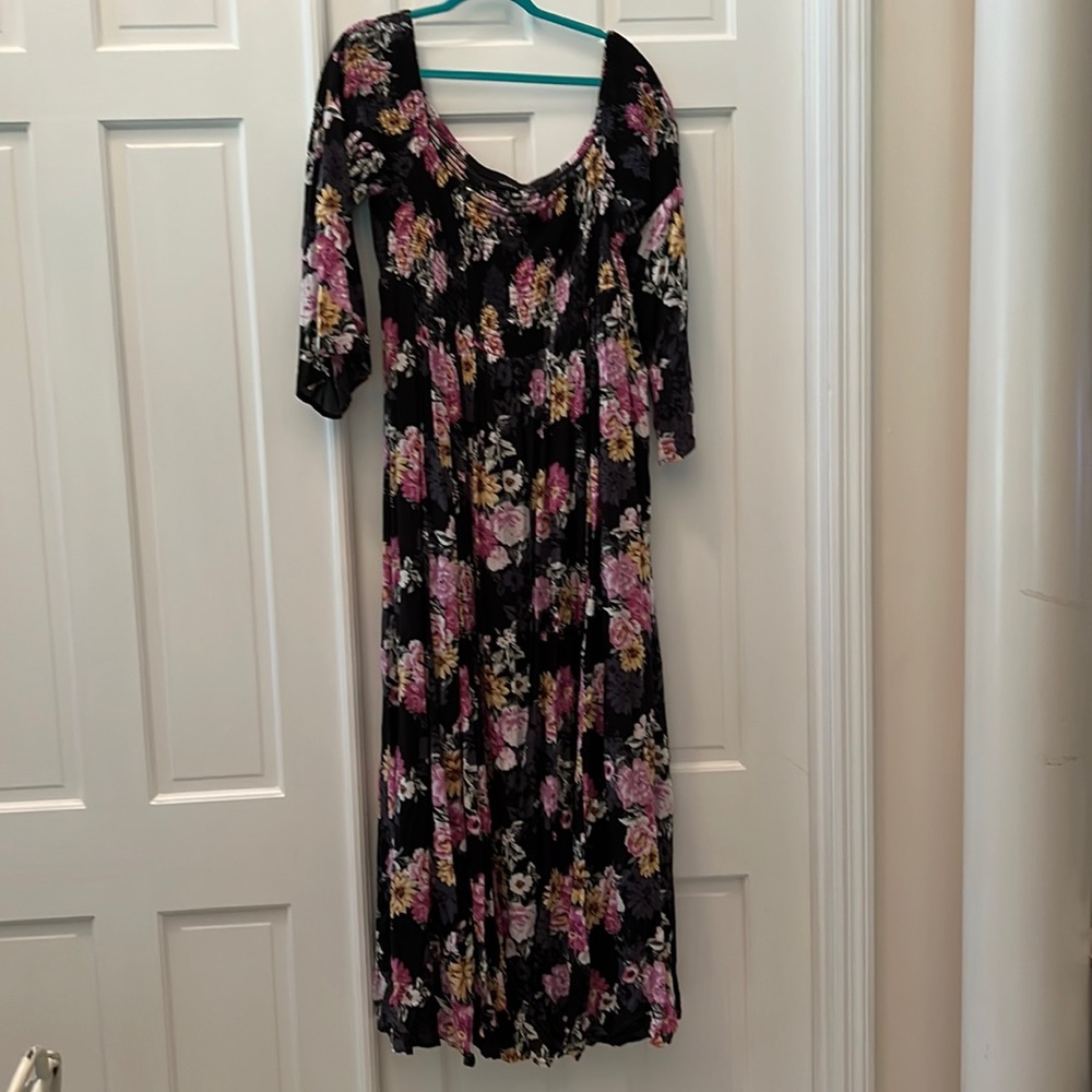 Torrid off shoulder maxi dress